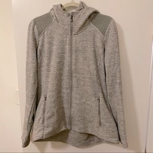 ATHLETA * GREY ZIP UP HODDIE * XL